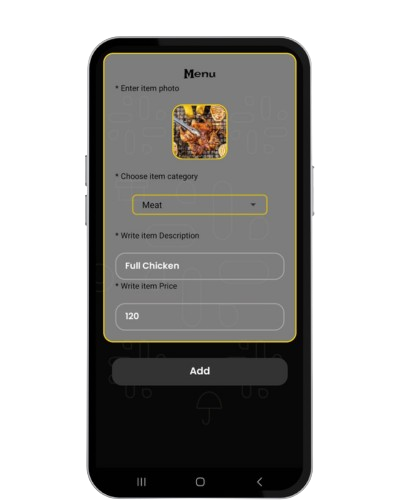 Adjust Menu Item